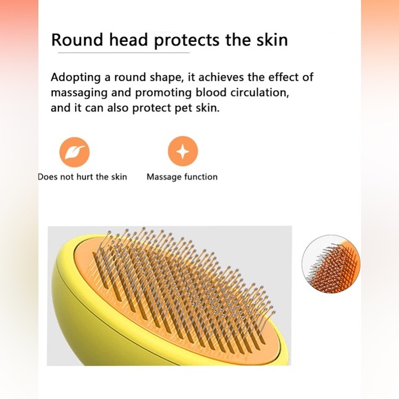 NEW Open Box Cat Brush, for Pet Massage Self Cleaning, Cat Hair Brushy - Picture 4 of 9